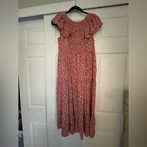 Midi floral light dress